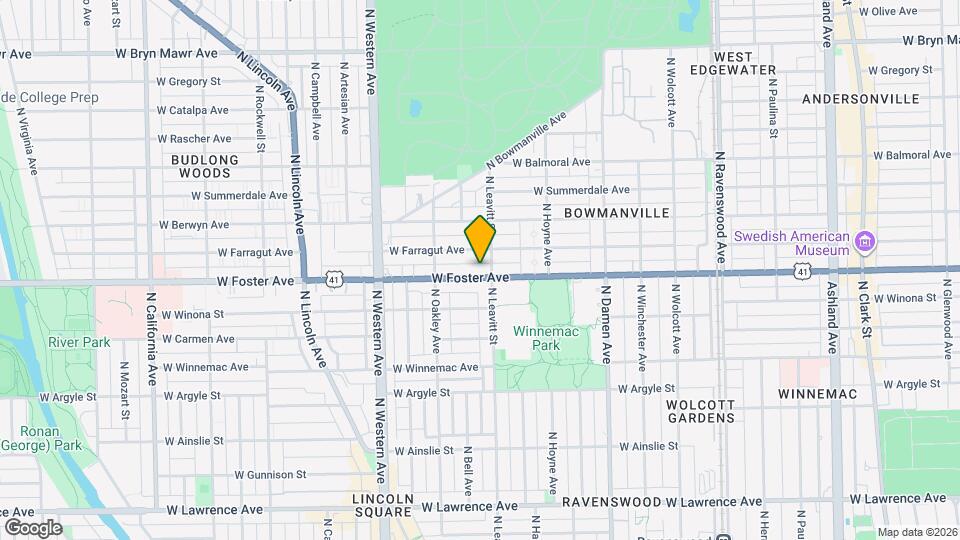 2210 W Foster Ave, Unit 1 Mapa y Detalles de la Ubicación