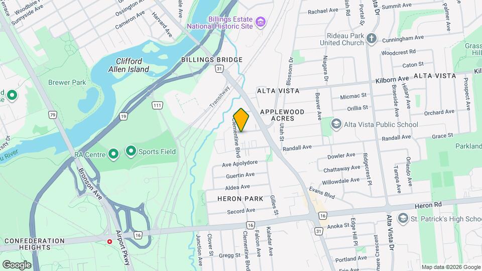 1158 Bélanger Av Map and Location Details