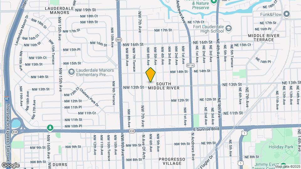 1304 NW 6th Ave Map and Location Details