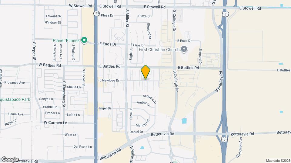 570 E Newlove Dr Map and Location Details
