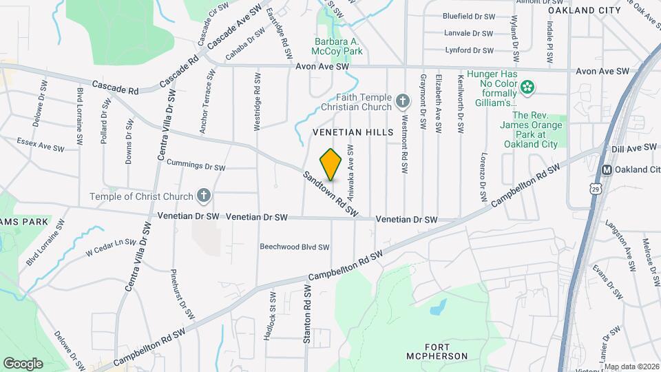 1641 Sandtown Rd SW Map and Location Details