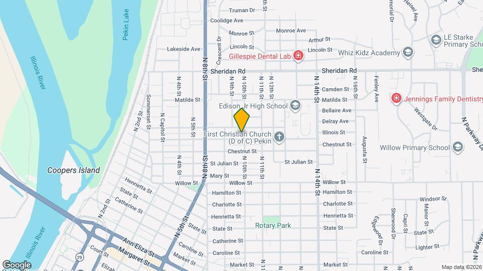 1301 N 10th St Mapa y Detalles de la Ubicación