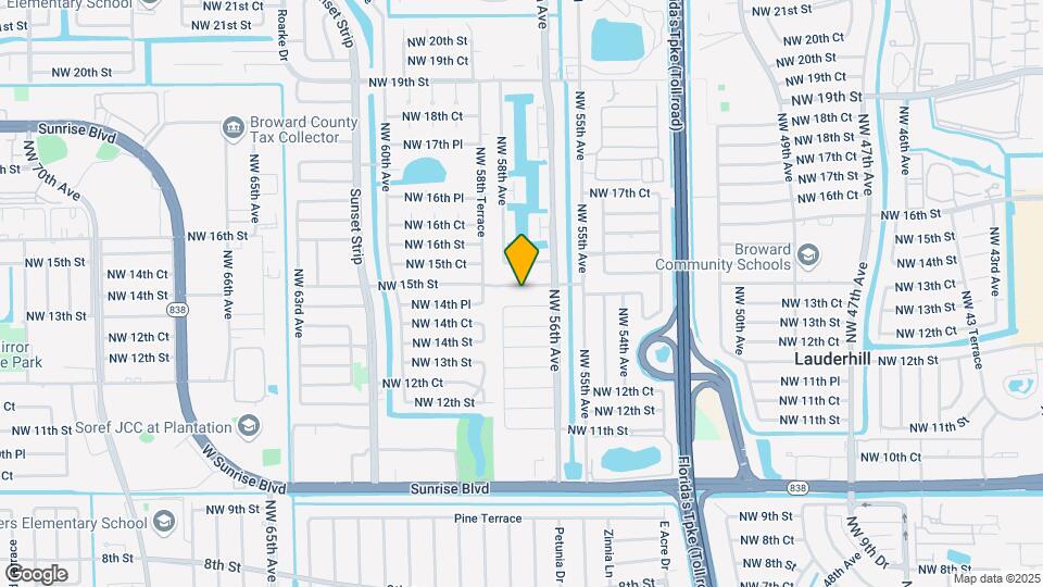 5700 NW 15th St Map and Location Details