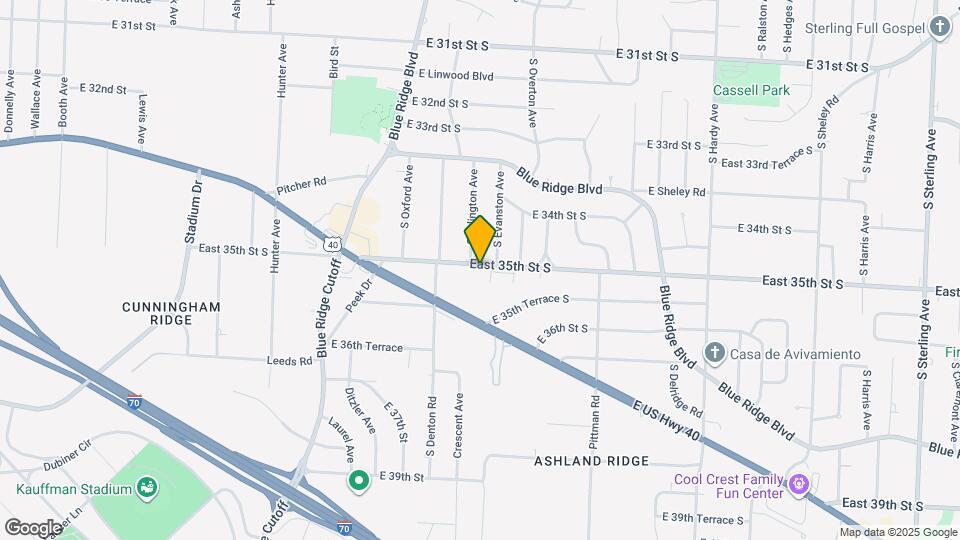 9603 East 35th St S Map and Location Details