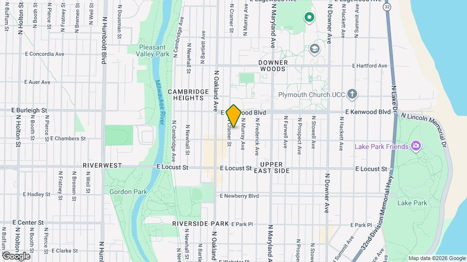 3022 N Cramer St Map and Location Details