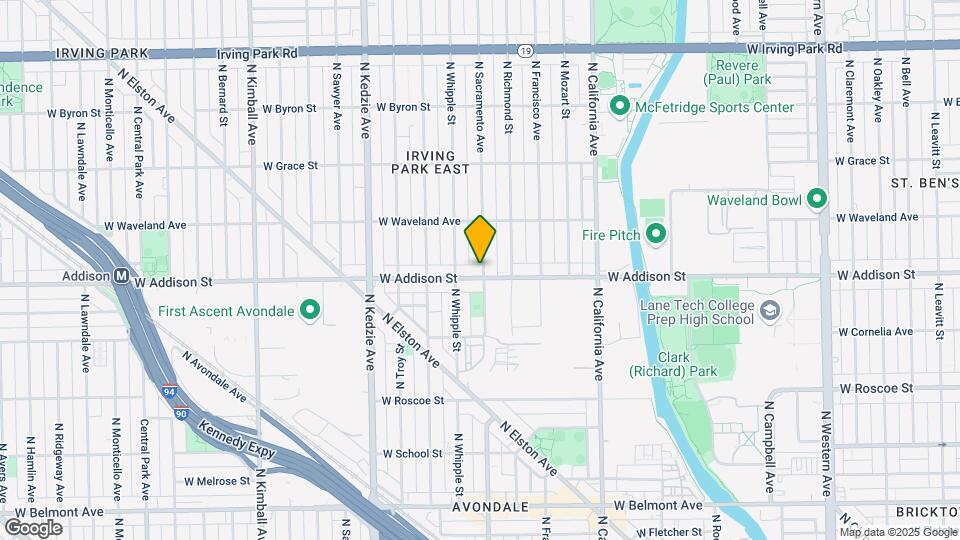 3000 W Addison St Map and Location Details