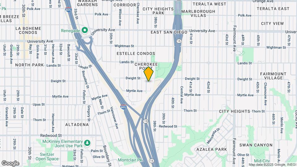 3545-3547 37th St Map and Location Details
