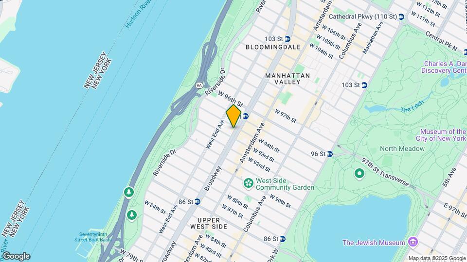 294 W 94th St Map and Location Details