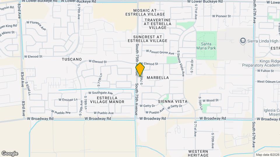 3812 S 74th Dr, Unit 317 Map and Location Details