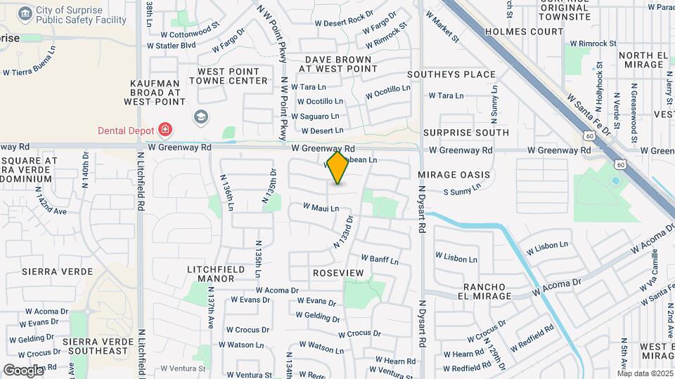 13352 W Port Au Prince Ln Map and Location Details