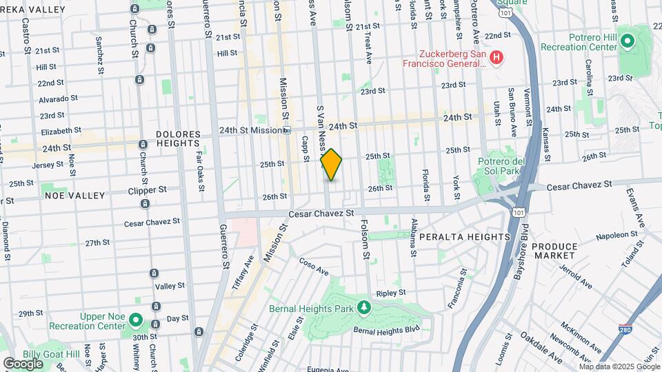 1481-1499 S Van Ness Ave Map and Location Details