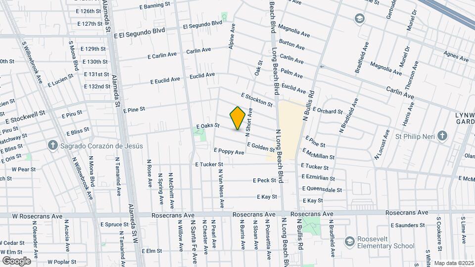 1016 E Oaks St, Unit D Map and Location Details