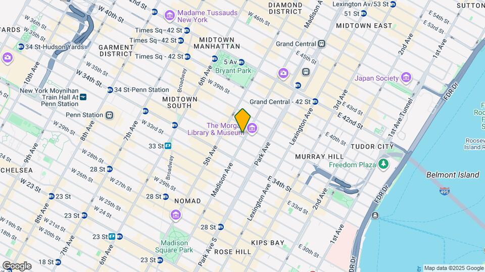 23 E 36th St Mapa y Detalles de la Ubicación