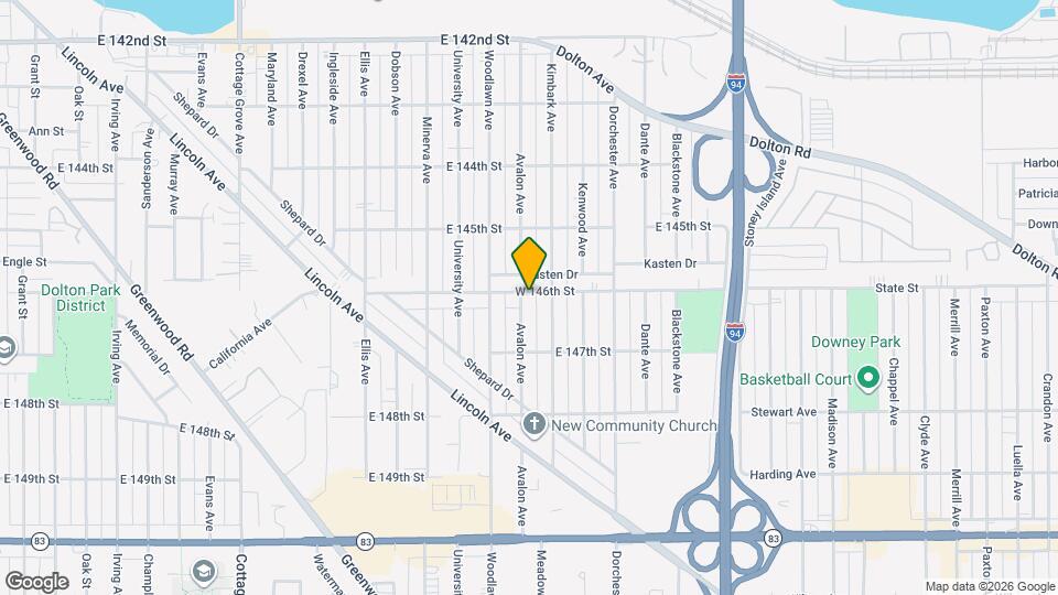 14603 S Avalon Ave Mapa y Detalles de la Ubicación