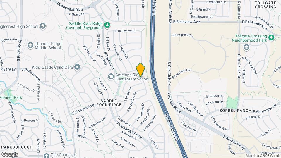 5404 S Valdai Way Map and Location Details