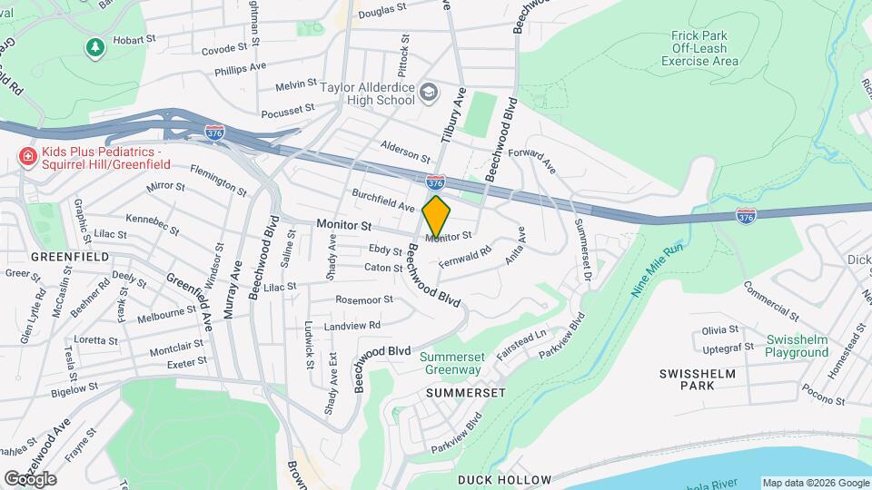 6422 Monitor St Map and Location Details