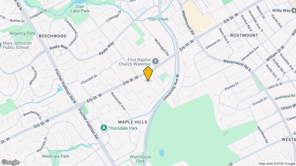 325 Erb St W Map and Location Details