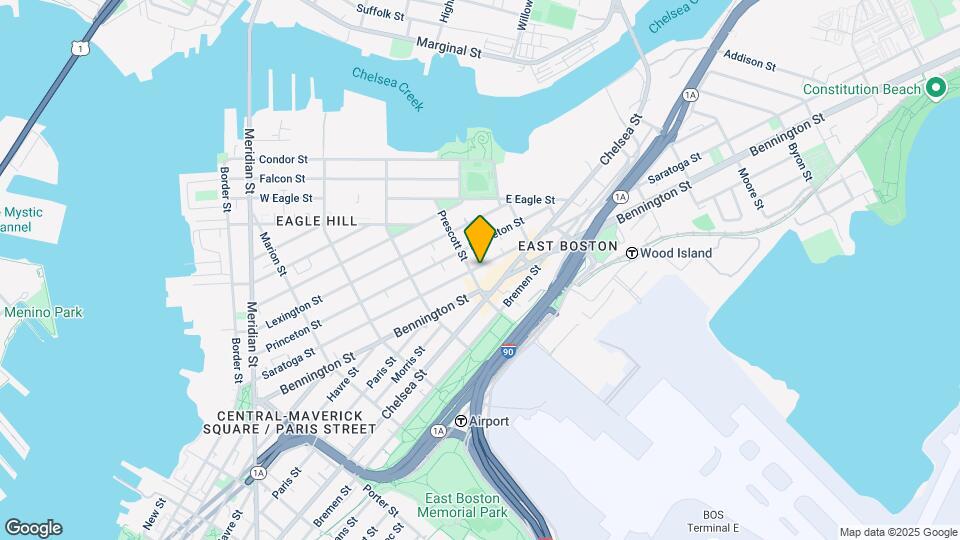 409 Saratoga St, Unit 2 Map and Location Details