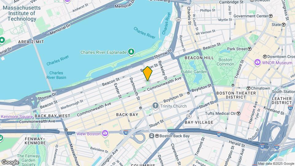 150 Commonwealth Ave Map and Location Details