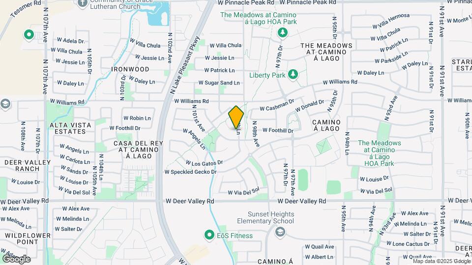 9975 W Foothill Dr Map and Location Details