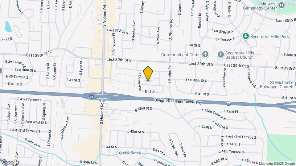 14502 East 40th Terrace S Map and Location Details
