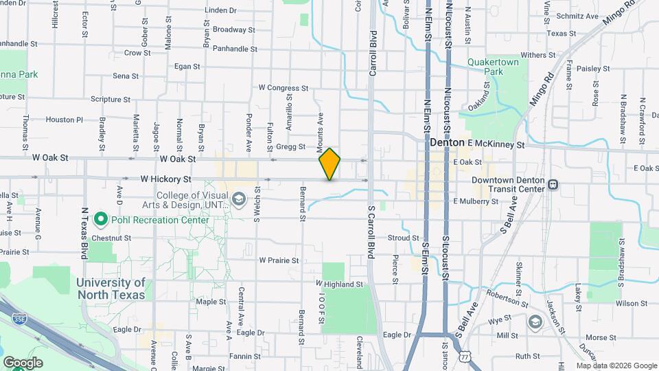 715 W Hickory St Map and Location Details