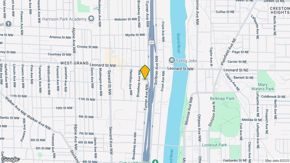 1107 Turner Ave NW Map and Location Details