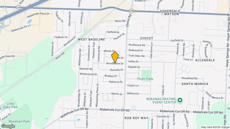 7711 Woodhaven Dr Mapa y Detalles de la Ubicación