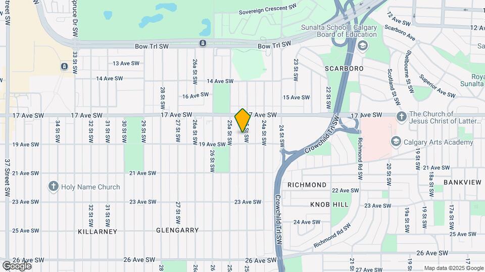 1929 25 St SW Map and Location Details