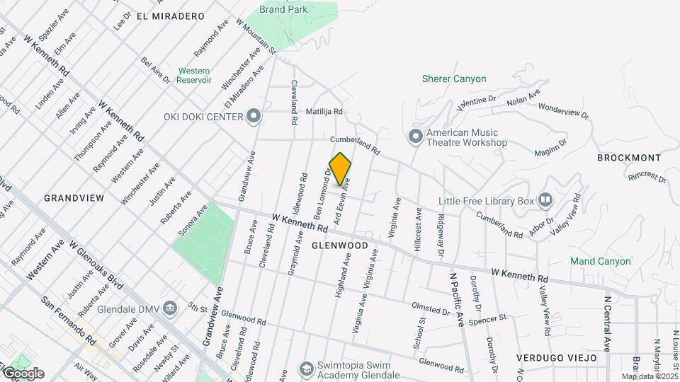 1601 Ard Eevin Ave Map and Location Details