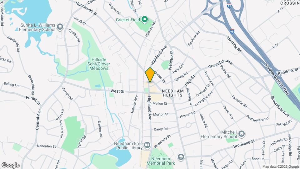 868 Highland Ave Map and Location Details