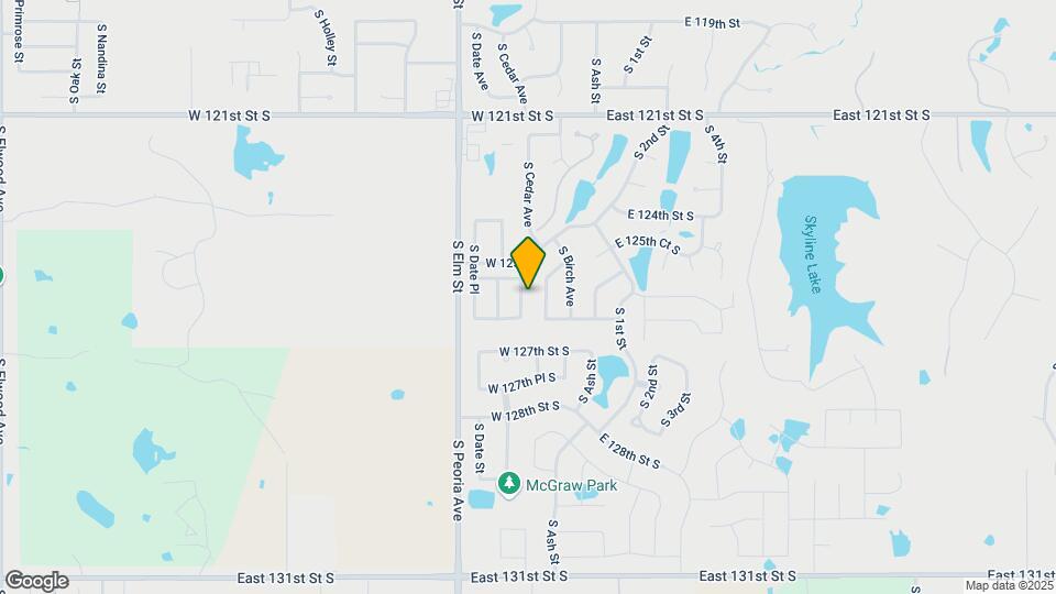 12519 S Cedar Pl Map and Location Details