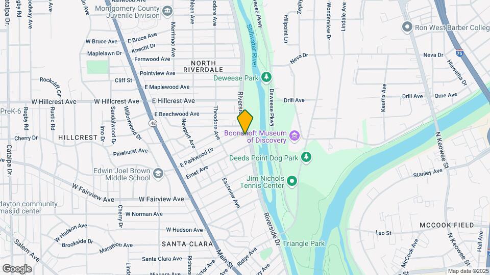 2421 Riverside Dr Map and Location Details