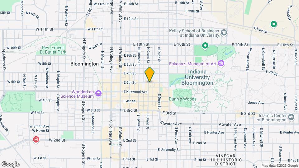 402 E 6th St Map and Location Details