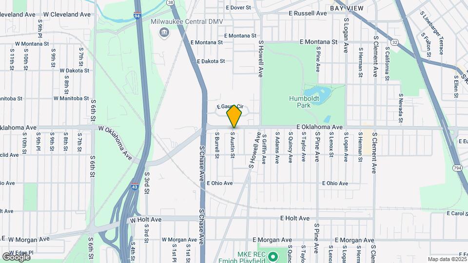303 E Oklahoma Ave Map and Location Details