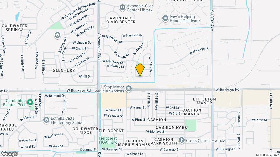 11187 W Tonto St Map and Location Details