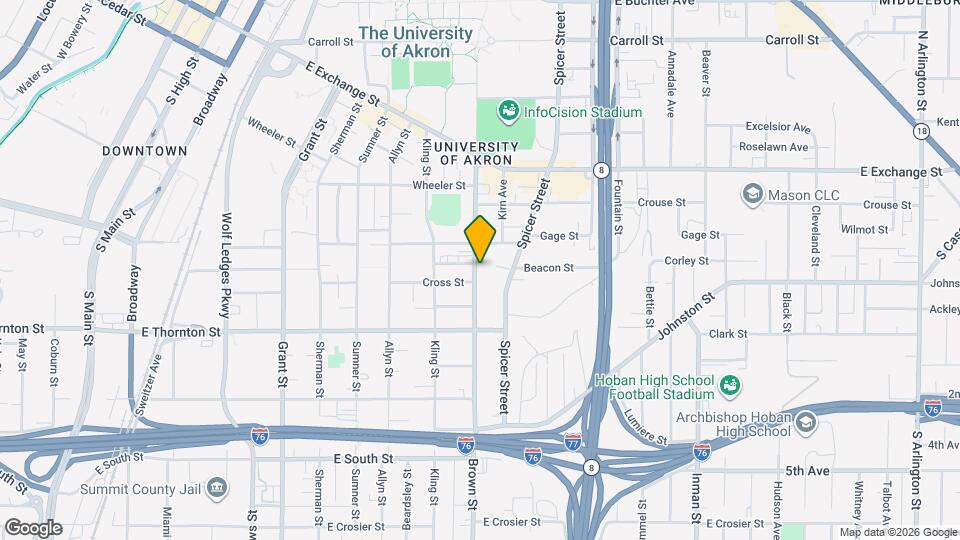 511 Brown St Map and Location Details