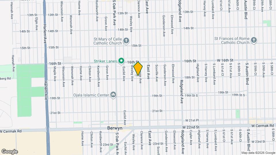 1648 Clarence Ave Mapa y Detalles de la Ubicación