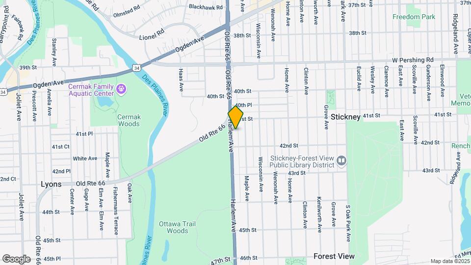 4119 Harlem Ave Map and Location Details