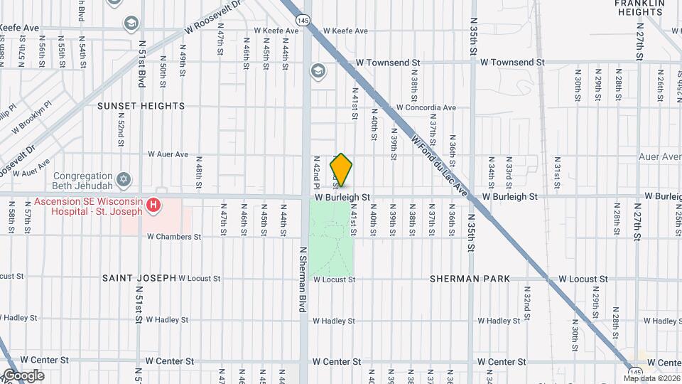 4120 W Burleigh St Map and Location Details