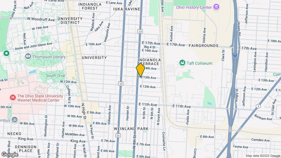 1664 N 4th St Map and Location Details