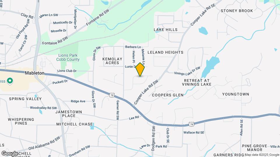 219 Palms Ln SW Map and Location Details