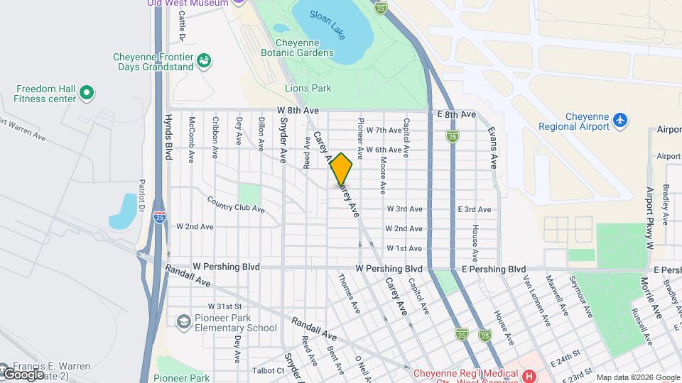 3622 Carey Ave Mapa y Detalles de la Ubicación