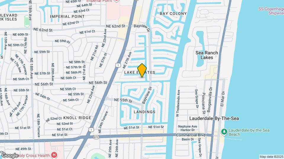2830 NE 56th Ct Map and Location Details