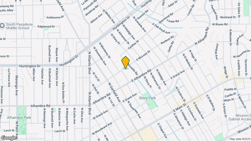 718 N Monterey St Map and Location Details