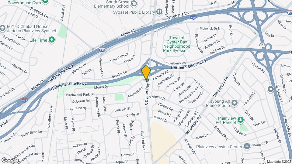 316 S Oyster Bay Rd Map and Location Details