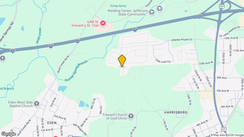 590 Woodland Crst Rd Map and Location Details