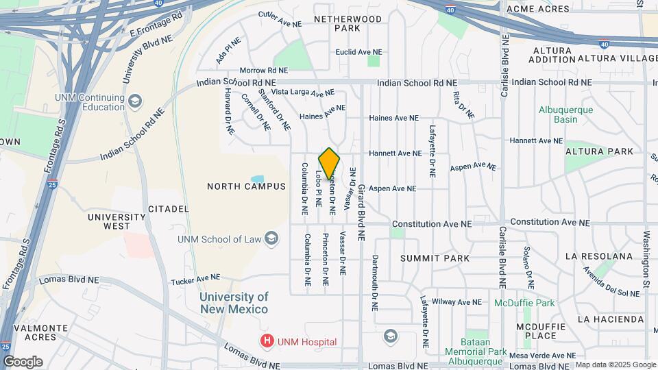 1301 Princeton Dr NE-Unit -A Map and Location Details
