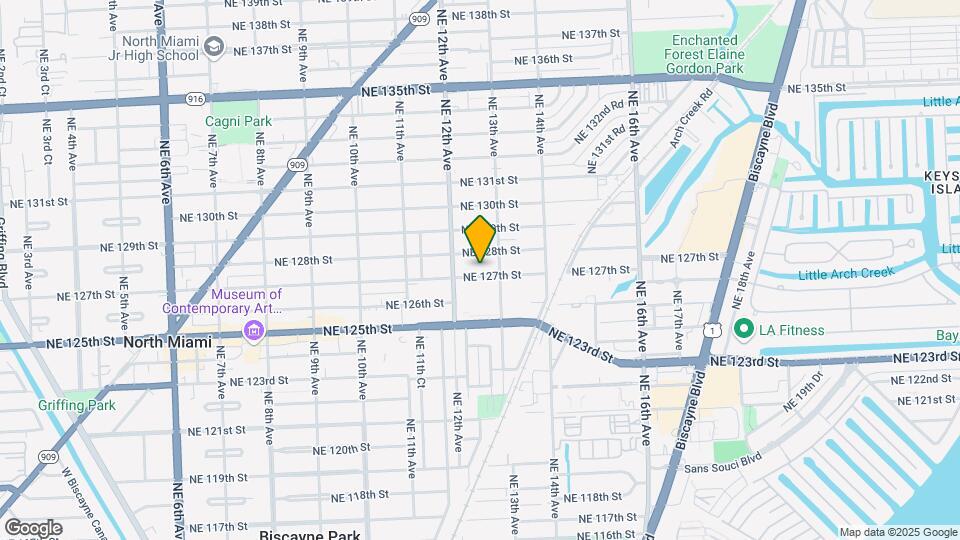 1245 NE 127th St Mapa y Detalles de la Ubicación