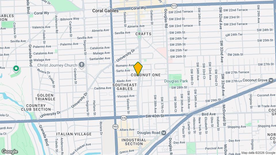 3406 Ponce de Leon Blvd Map and Location Details